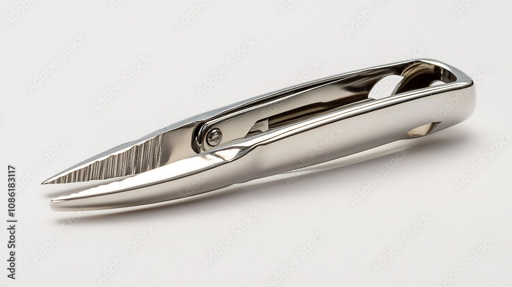Close-up of a Silver-Plated Pliers Close-up of a Silver-Plated Pliers