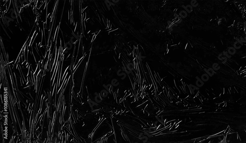 Vector texture of plastic film on dark background