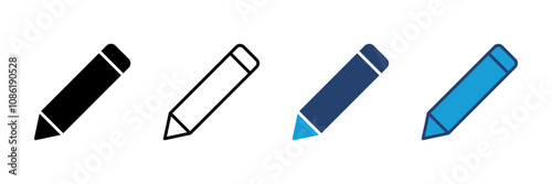 Pencil icon vector. pen symbol. edit icon vector