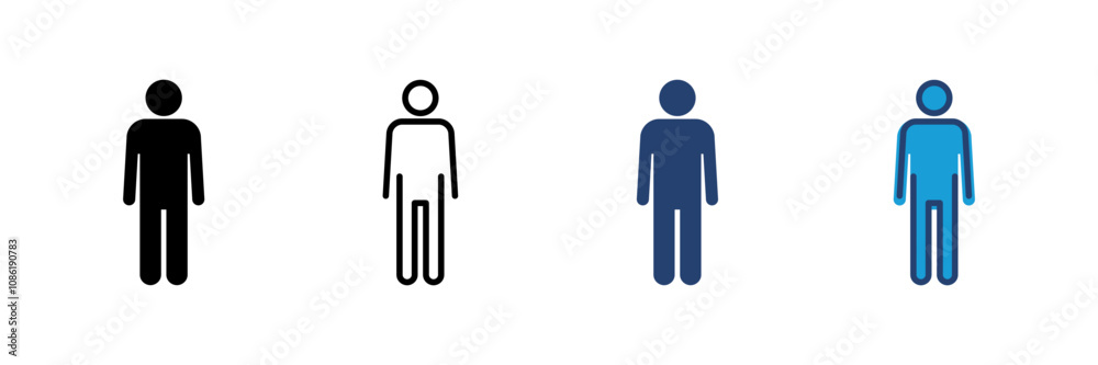 Man icon vector. male icon vector. human symbol Man icon vector. male icon vector. human symbol