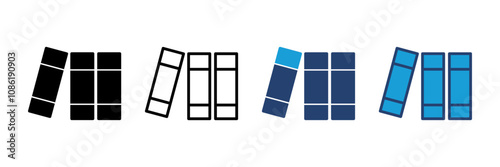 Library icon vector. education icon vector