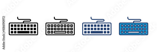 Keyboard icon vector. keyboard vector symbol