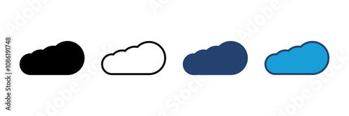 cloud icon vector. cloud vector icon