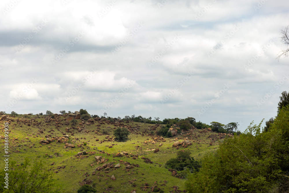 landscape with clouds and rocks landscape with clouds and rocks