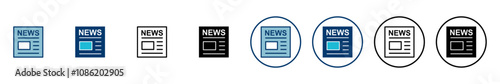 Newspaper icon vector isolated on white background. news paper icon vector