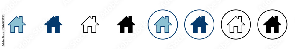 Home icon vector isolated on white background. House vector icon. Address Home icon vector isolated on white background. House vector icon. Address