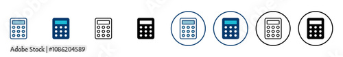 Calculator icon vector isolated on white background. Calculator vector icon. Accounting icon