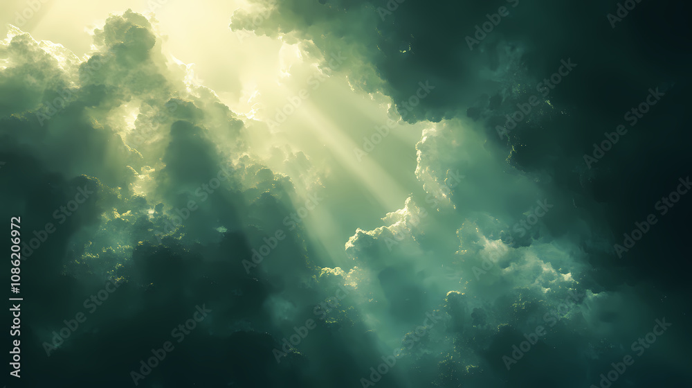 Ethereal green mist mystical light beam in cosmic haze background aerial. Ethereal Light Beams. Illustration Ethereal green mist mystical light beam in cosmic haze background aerial. Ethereal Light Beams. Illustration