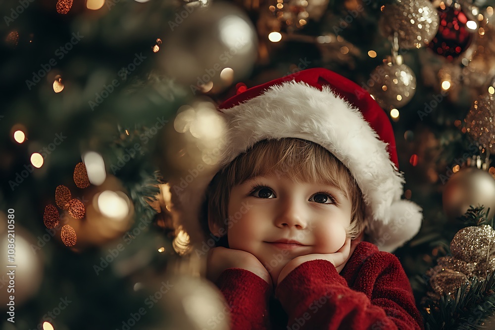 Child Christmas Portrait Child Christmas Portrait