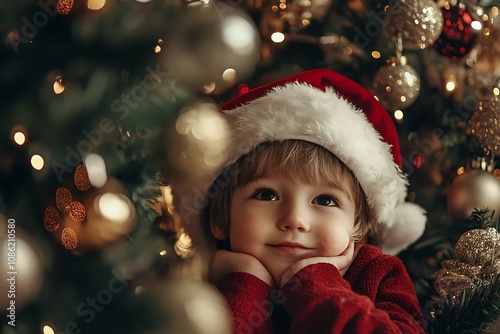 Child Christmas Portrait