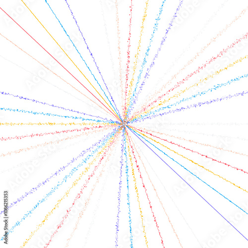 Rainbow Multicolor Fluid Ripple Radiating Sun Rays Wavy Lines Flow Colorful Abstract Brilliant Pattern 1160