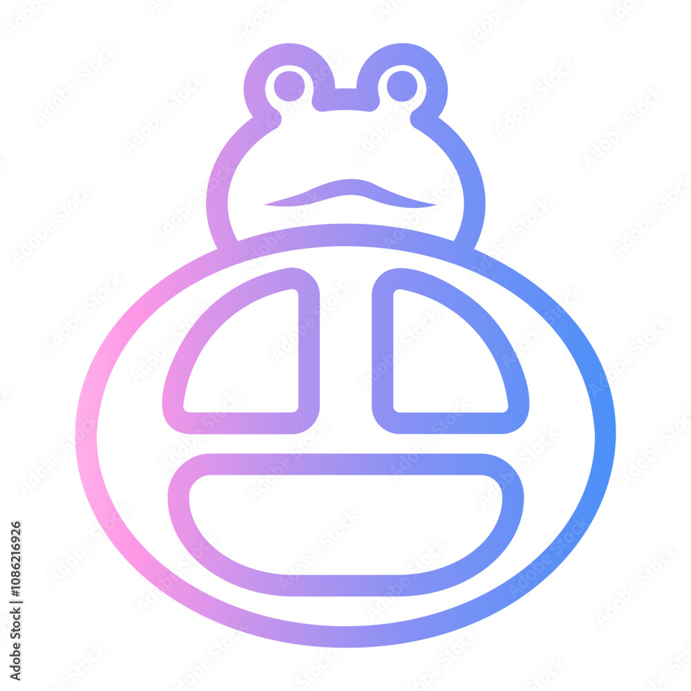 Obraz premium baby Line Gradient Icon