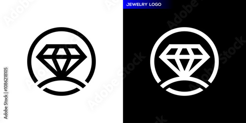 Jewelry logo. Diamond, beauty. Icon symbol design template EPS 10.
