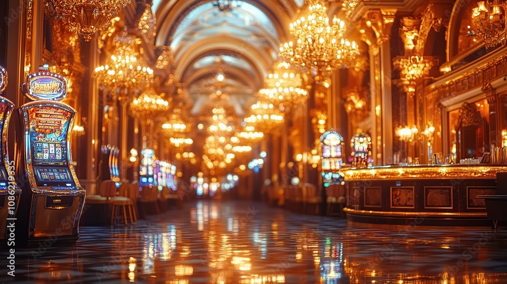 Opulent Casino Interior: A Luxurious Gambling Hall Opulent Casino Interior: A Luxurious Gambling Hall