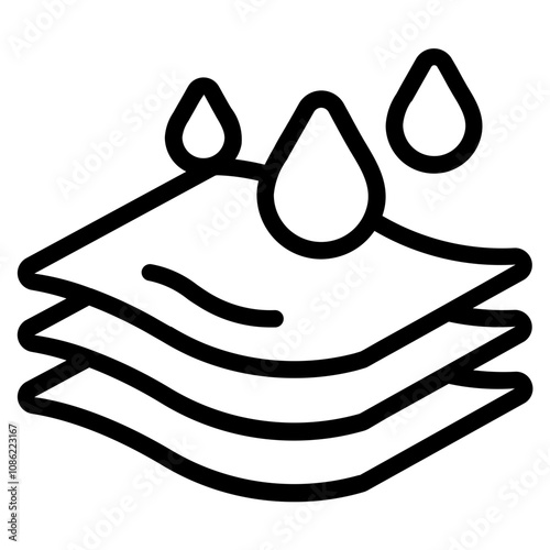Absorb water icon