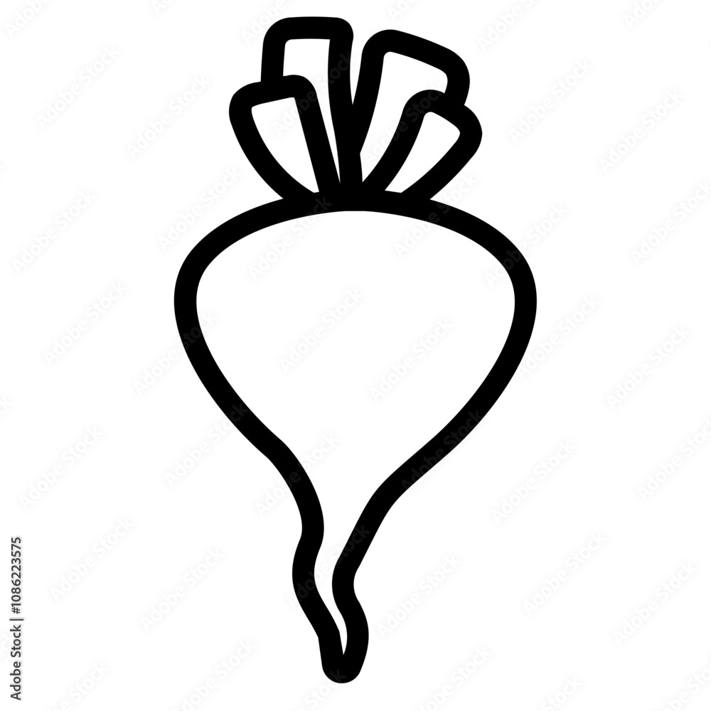 Obraz premium Beet icon