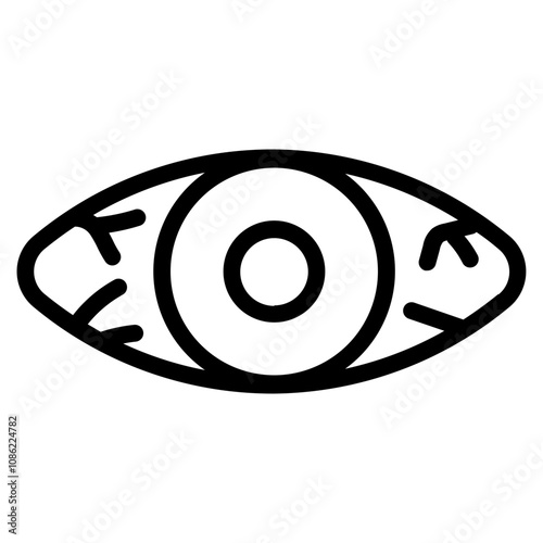 Eye irritation icon