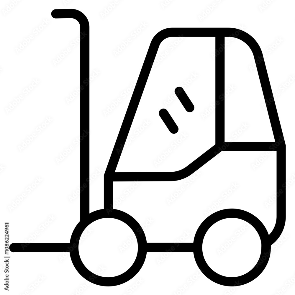 Forklift truck icon