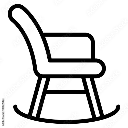 Rocking chair icon