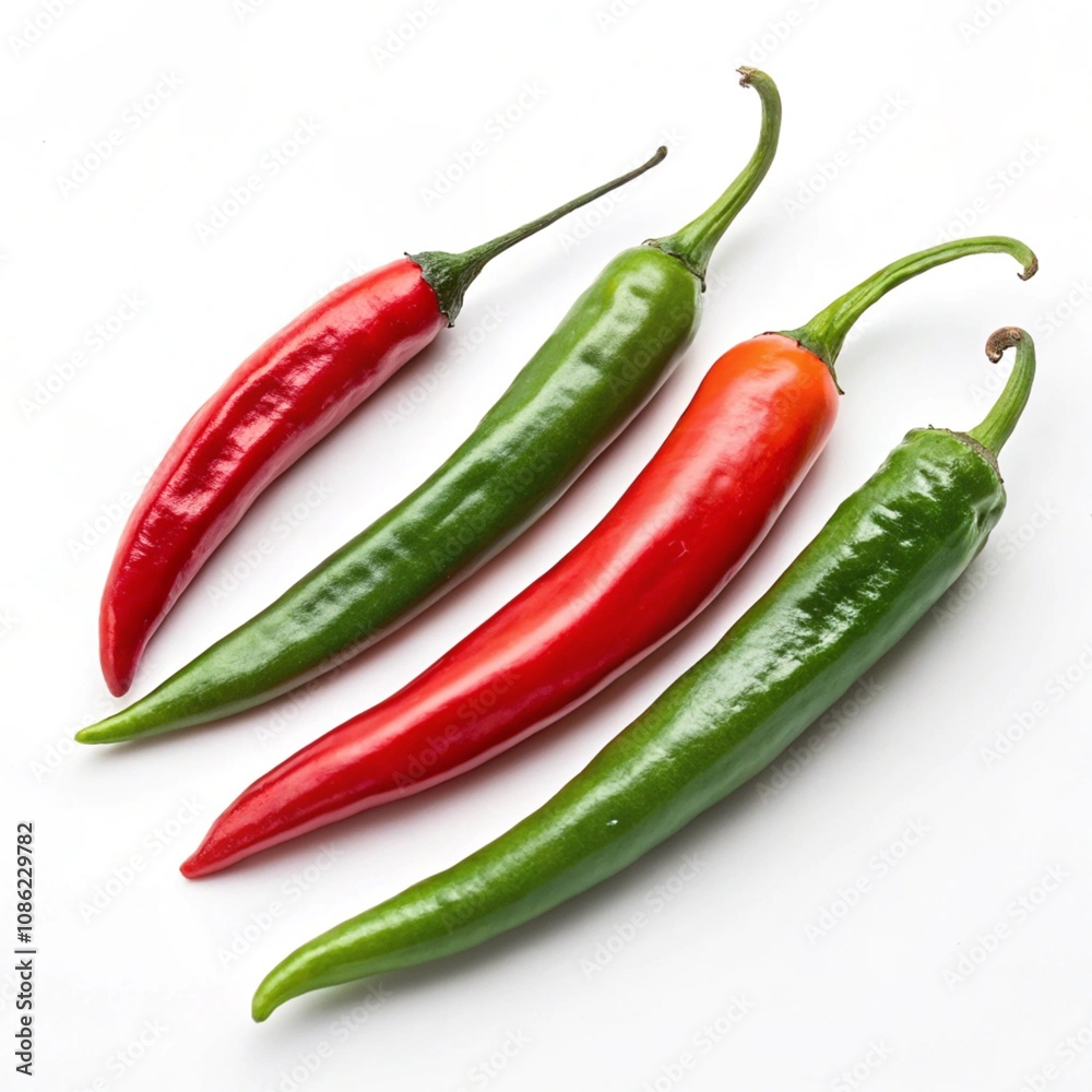 chili pepper isolated on a white background Clipping Path. chili pepper isolated on a white background Clipping Path.