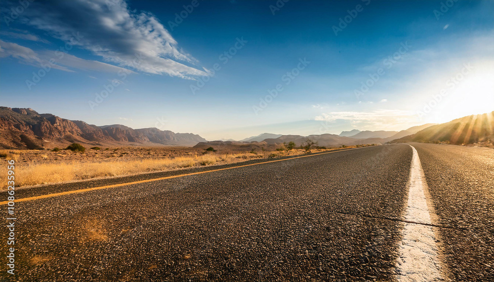 Close-Up of a Horizon Line and Landscape Features, Emphasizing Distance and Perspective