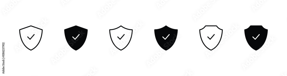 Shield icon vector. shield symbol icon Shield icon vector. shield symbol icon