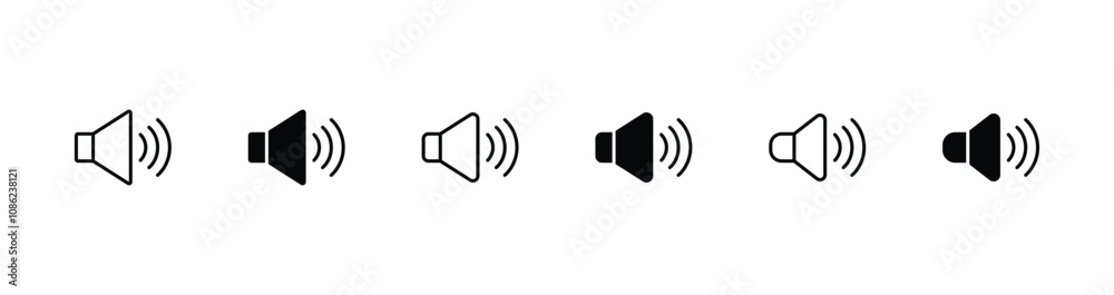 Speaker icon vector. Speaker symbol icon Speaker icon vector. Speaker symbol icon