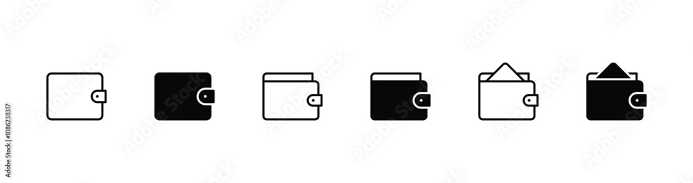 Wallet icon vector. wallet symbol icon Wallet icon vector. wallet symbol icon