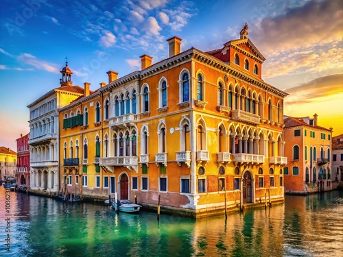 Grand Canal Panorama: Palazzo Grimani Marcello & Querini Dubois, Venice, 2022 photo