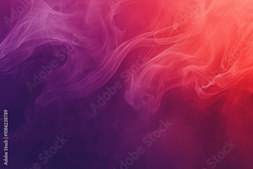 Vibrant Smoke Swirls: A Blend of Purple and Red Hues