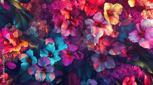 Vibrant Floral Tapestry