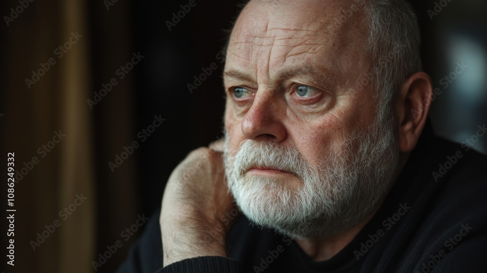 Thoughtful Senior Man Portrait Thoughtful Senior Man Portrait