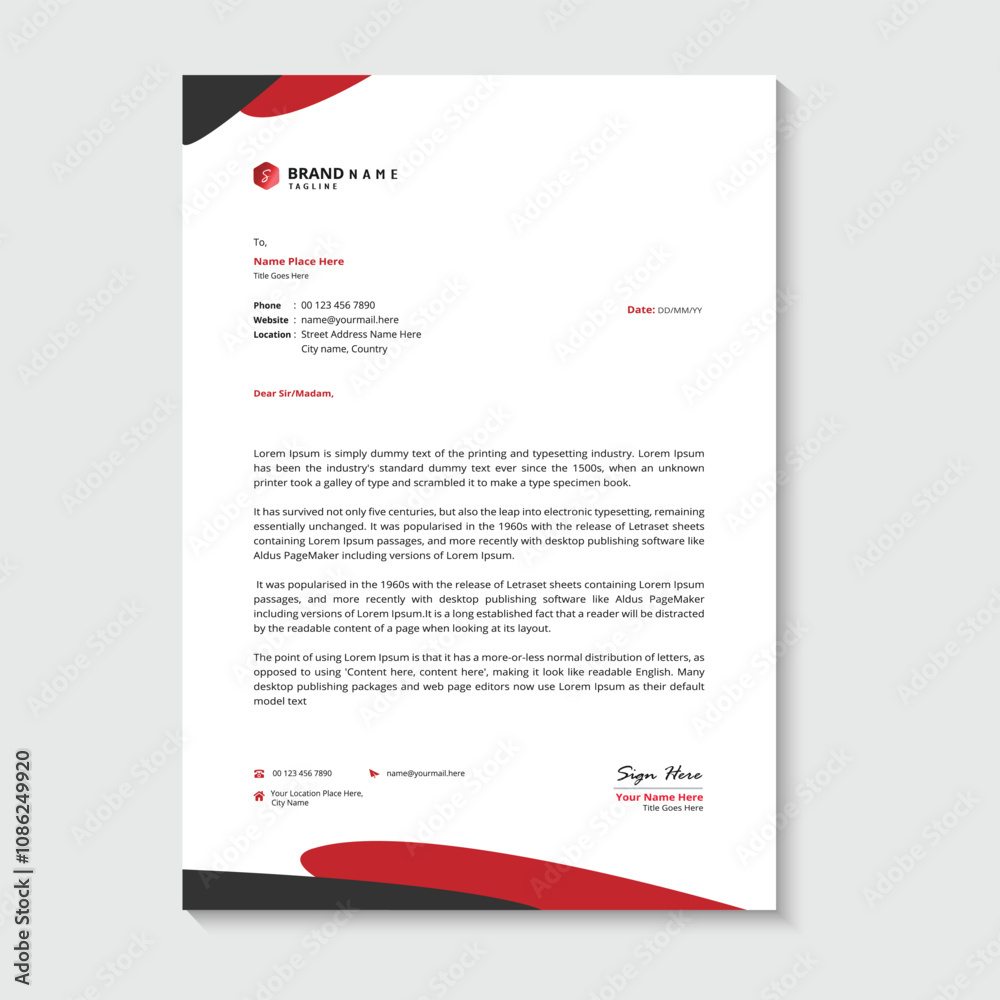 Letterhead template Letterhead template