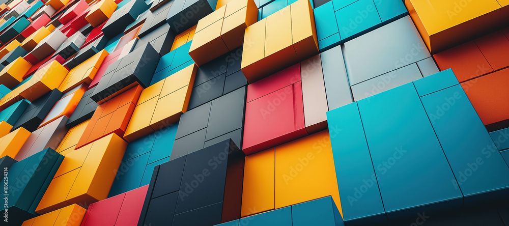Fototapeta premium colorful box plaid business background, gradation 13