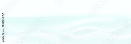 Ultrawide ultracool gradient in mint green to white hue with abstract wavy lines, natural elements, modern design, cool colors photo