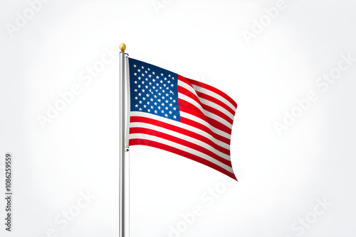 the national flag on a white background