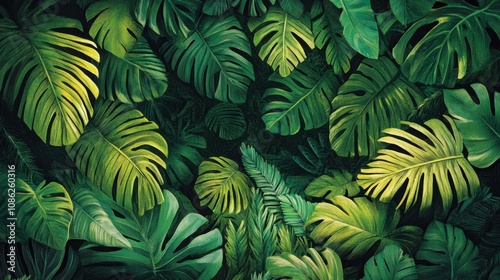 Wallpaper Mural Lush Green Rainforest Canopy from Above Torontodigital.ca