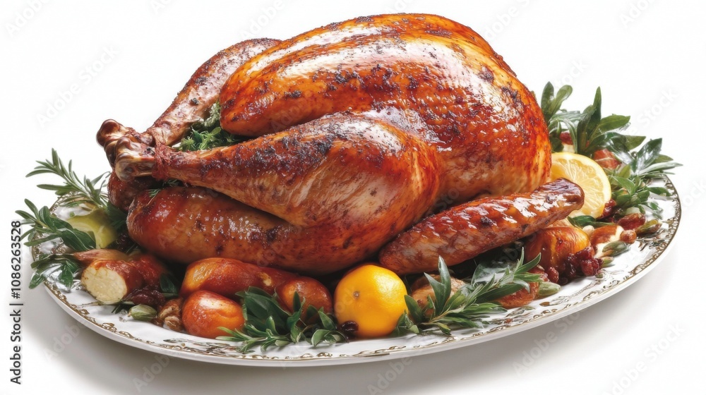 Roasted Turkey Dinner - Festive Holiday Feast Roasted Turkey Dinner - Festive Holiday Feast