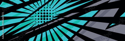 Blue Abstract Vector background design with Sharp Lines for sports, racing, games, modern themes.