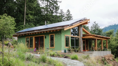 a green home and environmentally friendly construction