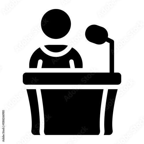 Moderator solid icon