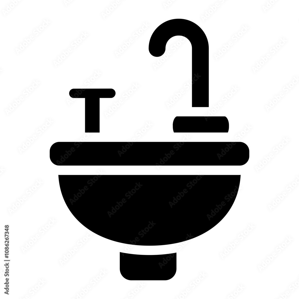 Sink solid icon Sink solid icon