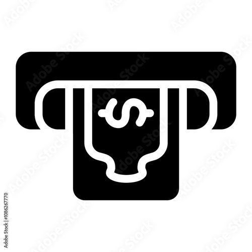 Withdrawal solid icon