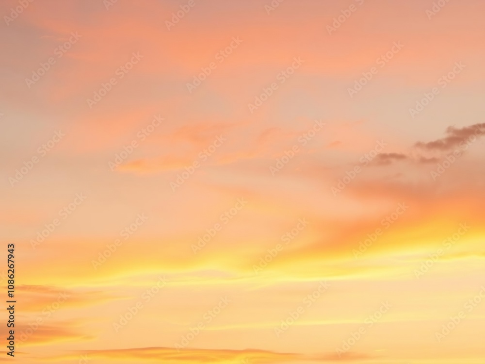 delicate orange and peach tones blend in the sky, natural beauty, delicate orange and peach tones blend in the sky, natural beauty,