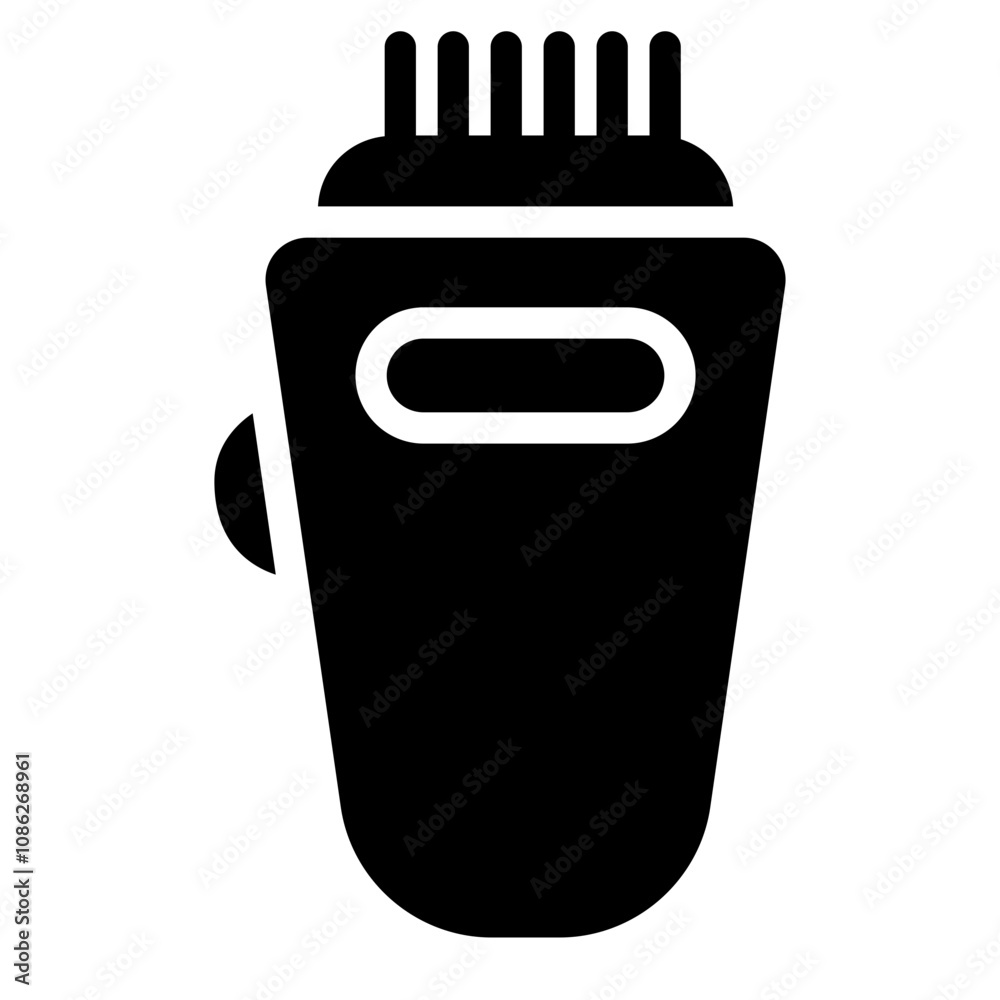 Hair clipper solid icon Hair clipper solid icon