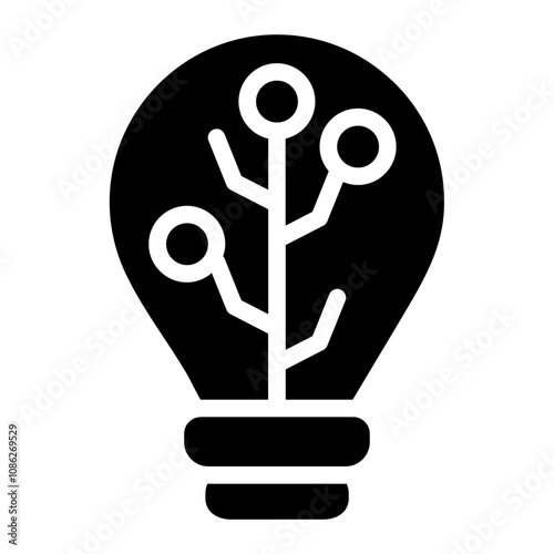 High tech solid icon
