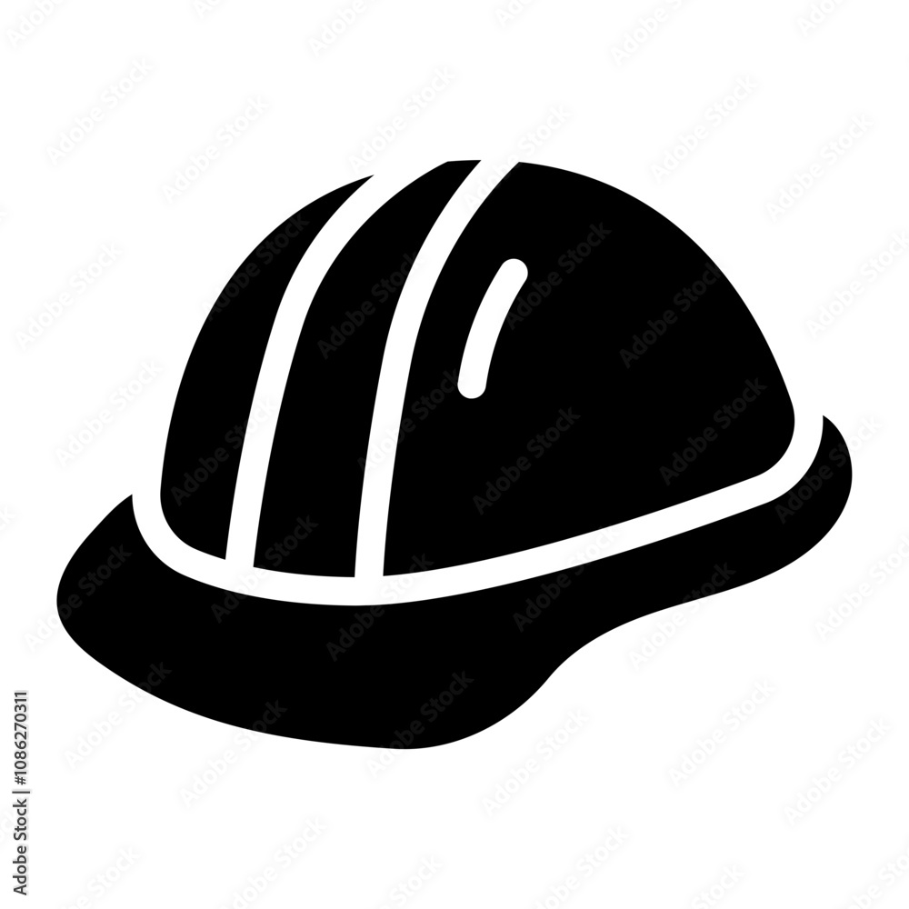 Helmet solid icon Helmet solid icon