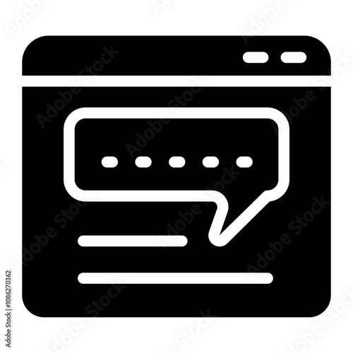 Chatbot solid icon