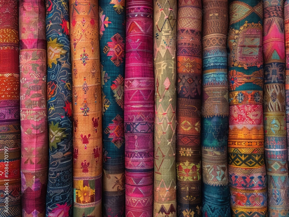 Intricate textile weaving patterns Intricate textile weaving patterns