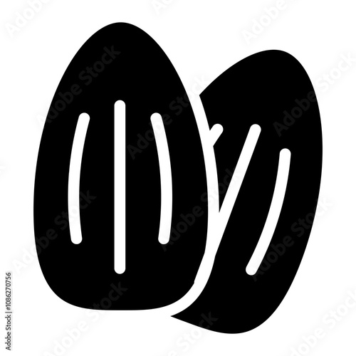 Sunflower seeds solid icon